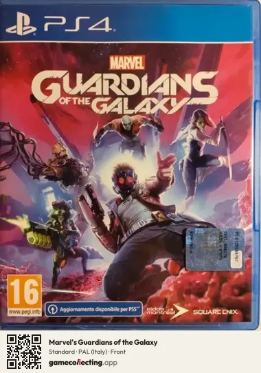 Marvel's Guardians of the Galaxy PlayStation 4, Italy box front