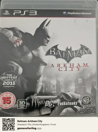 Batman: Arkham City PlayStation 3, United Kingdom box front