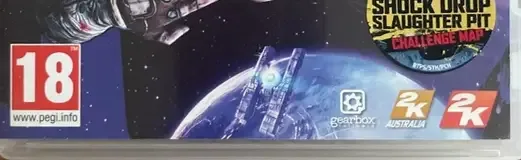 Borderlands: The Pre-Sequel!, the PEGI square on its front