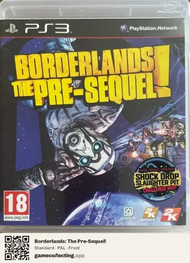 Borderlands: The Pre-Sequel! PlayStation 3, PAL box front
