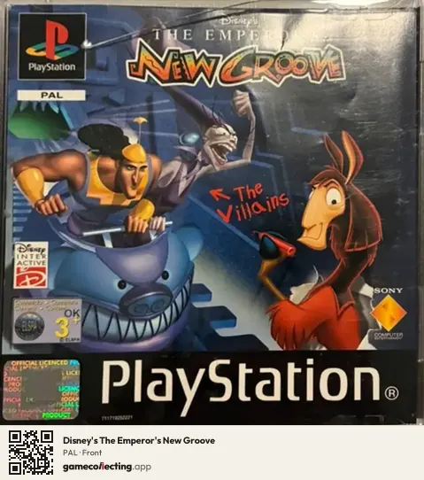 Disney's The Emperor's New Groove PlayStation, PAL box front