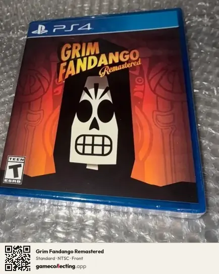 Grim Fandango Remastered PlayStation 4, NTSC box front