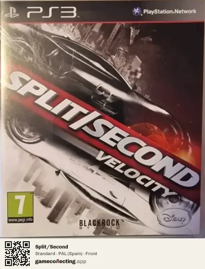 Split/Second PlayStation 3, Spain box front
