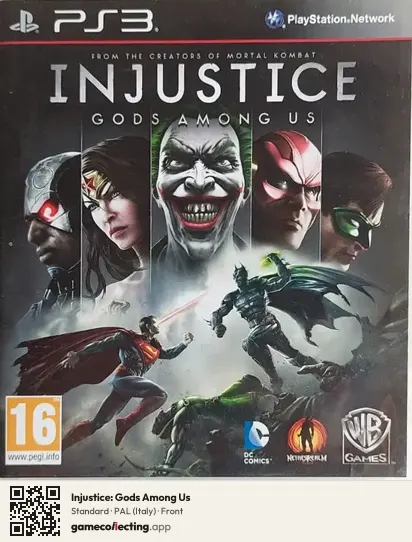 Injustice: Gods Among Us PlayStation 3, Italy box front