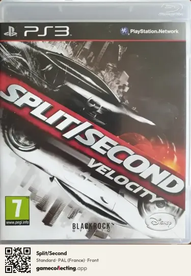 Split/Second PlayStation 3, France box front
