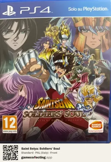 Saint Seiya: Soldiers' Soul PlayStation 4, Italy box front
