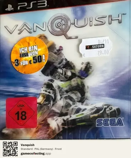 Vanquish PlayStation 3, Germany box front