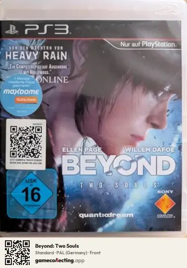 Beyond: Two Souls PlayStation 3, Germany box front