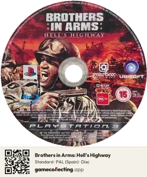 Brothers in Arms: Hell's Highway PlayStation 3, PAL disc