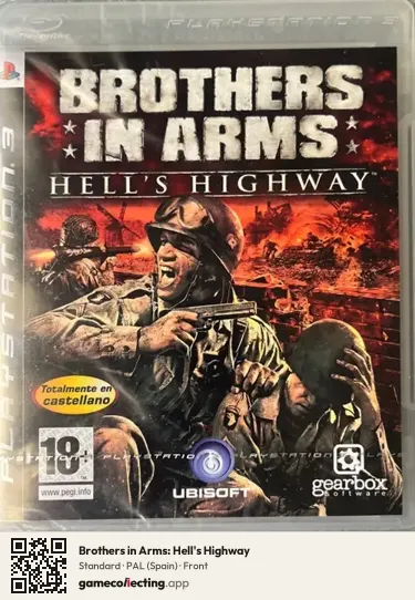 Brothers in Arms: Hell's Highway PlayStation 3, Spain box front