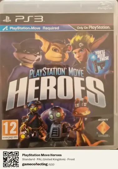 PlayStation Move Heroes PlayStation 3, United Kingdom box front