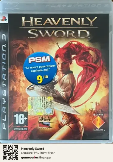 Heavenly Sword PlayStation 3, Italy box front