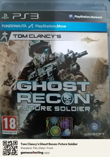 Tom Clancy's Ghost Recon: Future Soldier PlayStation 3, Italy box front
