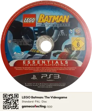 LEGO Batman: The Videogame PlayStation 3, PAL disc