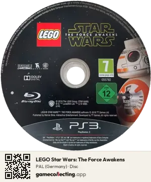 LEGO Star Wars: The Force Awakens PlayStation 3, PAL disc