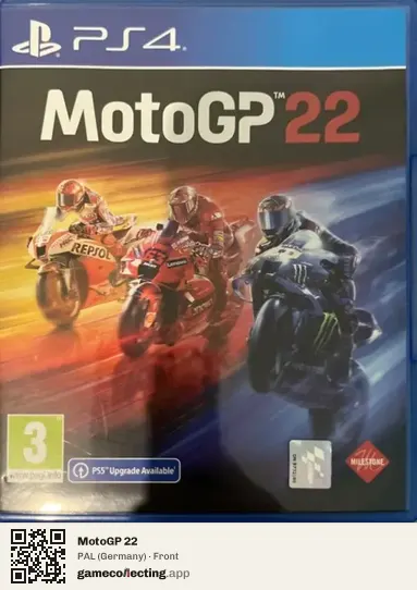 MotoGP 22 PlayStation 4, Germany box front
