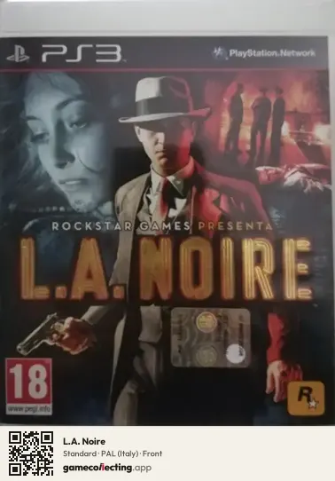 L.A. Noire PlayStation 3, Italy box front