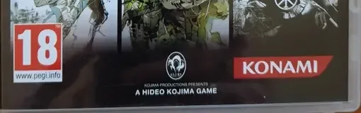 Metal Gear Solid HD Collection, the PEGI square on its front