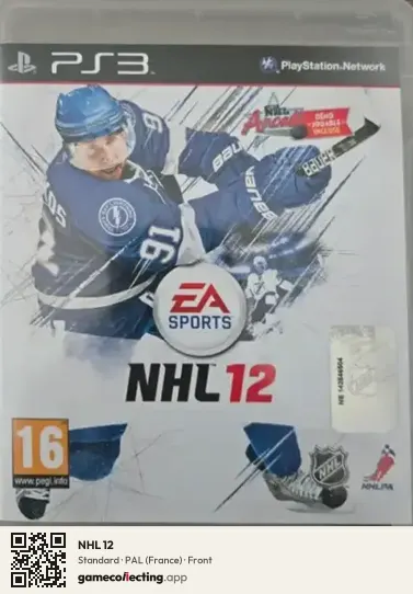 NHL 12 PlayStation 3, France box front