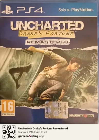 Uncharted: Drake's Fortune Remastered PlayStation 4, Italy box front