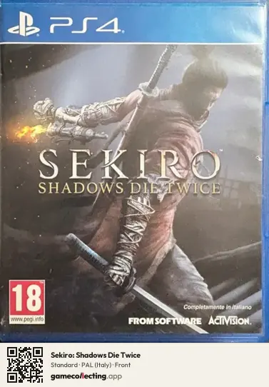 Sekiro: Shadows Die Twice PlayStation 4, Italy box front