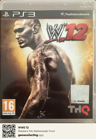 WWE '12 PlayStation 3, Netherlands box front