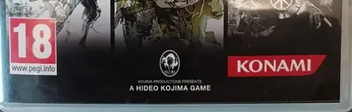 Metal Gear Solid HD Collection, the PEGI square on its front