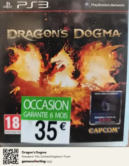 Dragon's Dogma PlayStation 3, United Kingdom box front