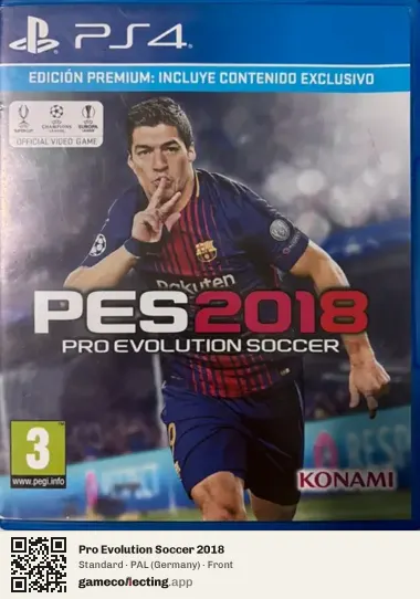 Pro Evolution Soccer 2018 PlayStation 4, Germany box front