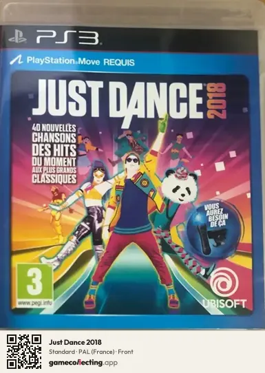 Just Dance 2018 PlayStation 3, France box front