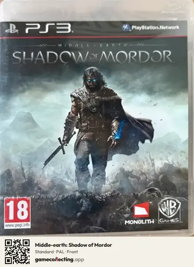 Middle-earth: Shadow of Mordor PlayStation 3, PAL box front