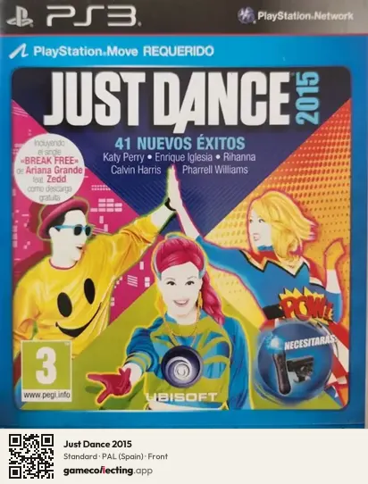 Just Dance 2015 PlayStation 3, Spain box front