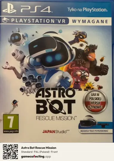 Astro Bot Rescue Mission PlayStation 4, Poland box front