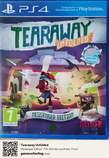 Tearaway Unfolded PlayStation 4, Nordic countries box front