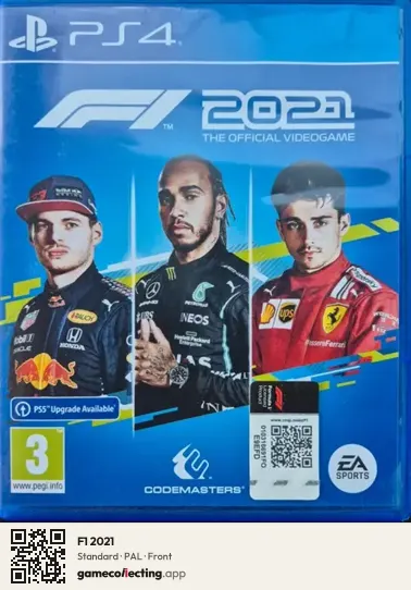 F1 2021 PlayStation 4, PAL box front