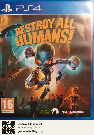 Destroy All Humans! PlayStation 4, Germany box front