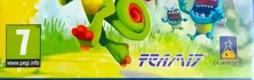 Yooka-Laylee, the PEGI square on its front