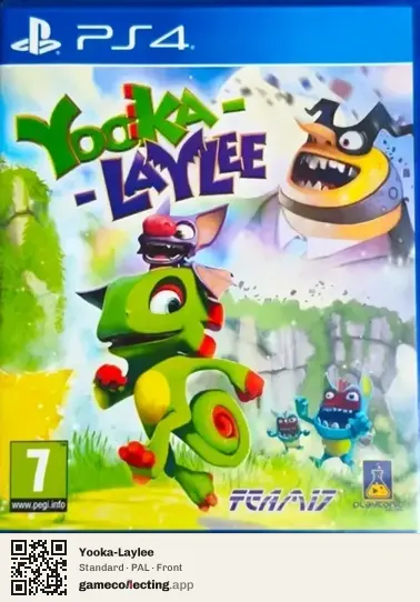 Yooka-Laylee PlayStation 4, PAL box front