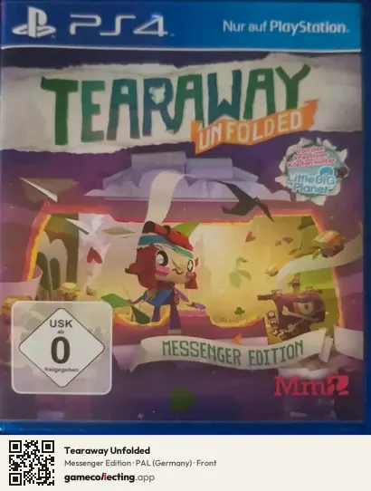 Tearaway Unfolded PlayStation 4, Germany box front