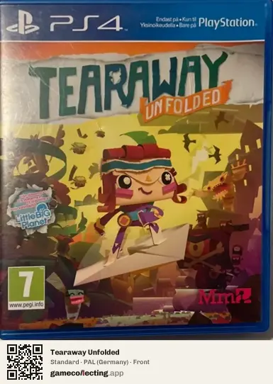 Tearaway Unfolded PlayStation 4, Germany box front