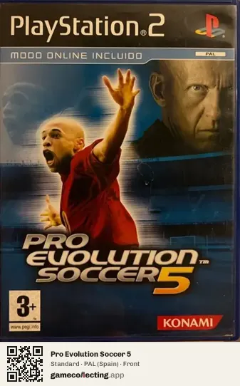 Pro Evolution Soccer 5 PlayStation 2, Spain box front