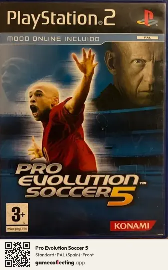 Pro Evolution Soccer 5 PlayStation 2, Spain box front