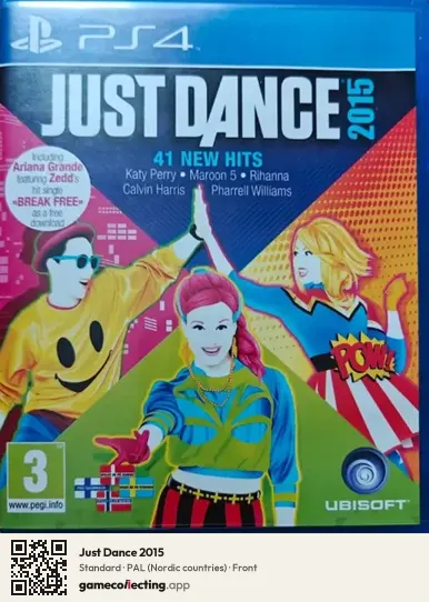 Just Dance 2015 PlayStation 4, Nordic countries box front