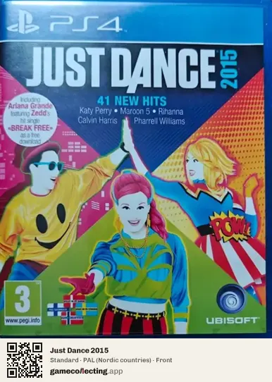 Just Dance 2015 PlayStation 4, Nordic countries box front