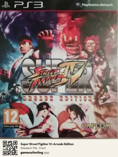Super Street Fighter IV: Arcade Edition PlayStation 3, PAL box front