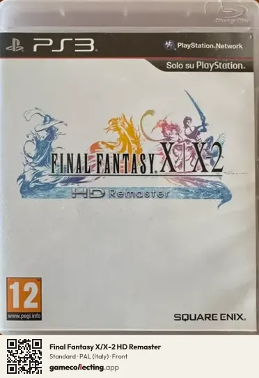 Final Fantasy X/X-2 HD Remaster PlayStation 3, Italy box front