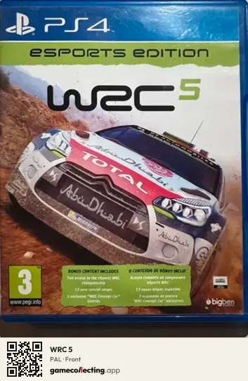 WRC 5 PlayStation 4, PAL box front