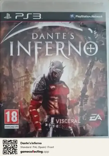Dante's Inferno PlayStation 3, Spain box front