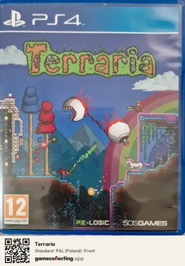 Terraria PlayStation 4, Poland box front