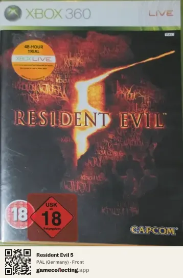 Resident Evil 5 Xbox 360, Germany box front